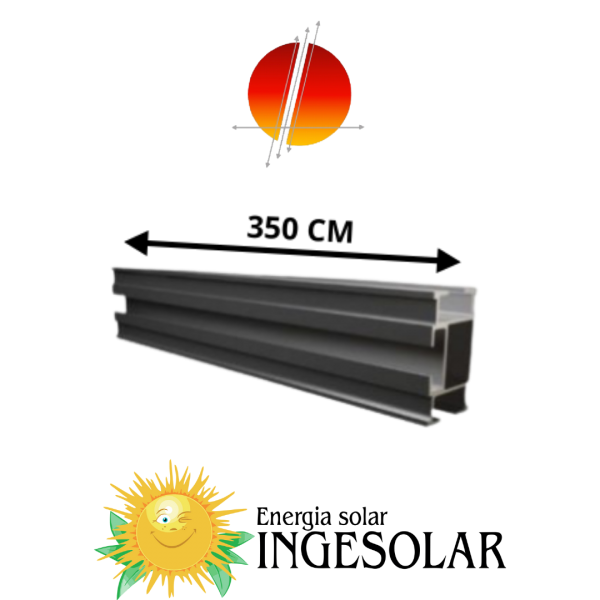 ESTRUCTURA PERFIL OMNIA 3500MM (RIEL OMNIA 350 CM) -RALUX- 10 AÑOS GARANTIA