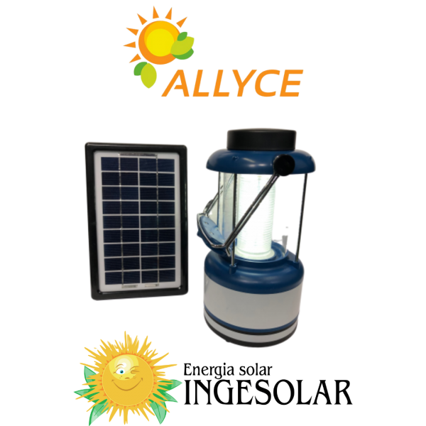 LUMINARIA TIPO CAMPING CON CARGADOR DE CELULAR -ALLYCE- SIN GARANTIA