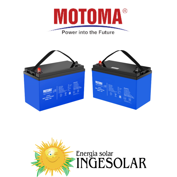 BATERIA LITIO 12.8V-100AH 4000CICLOS-80% W: 12Kg -MOTOMA- 24 MESES DE GARANTIA