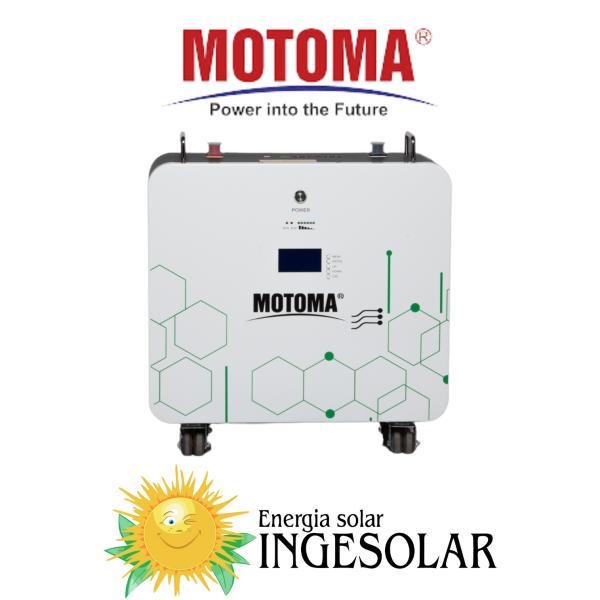 BATERIA LITIO 25.6V-200AH 5000 CICLOS-80% W:53Kg WALL -MOTOMA- 36 MESES DE GARANTIA