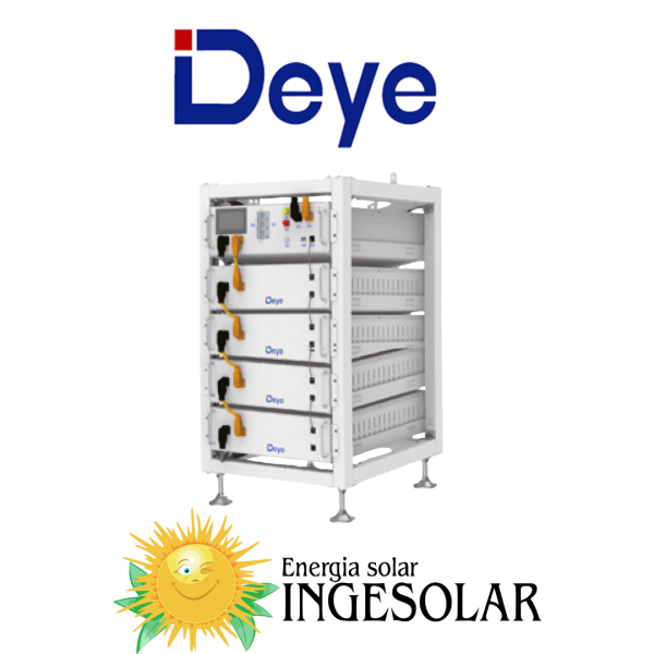 BATERÍA DE LITIO 20.48 KWH 204 VDC CON DISPLAY – DEYE – 60 MESES DE GARANTÍA ¡PROXIMAMENTE!