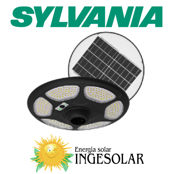 LUMINARIA TIPO POSTE ALL IN ONE JARDIN  25W (250W) 3250LM P40324-SYLVANIA 12 MESES DE GARANTIA